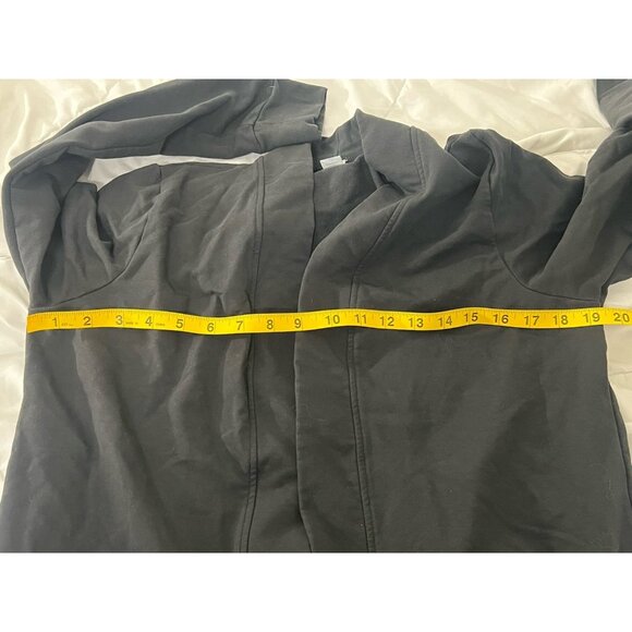 Zestt Organics Black Open Cardigan Size Small Pockets - Picture 13 of 14